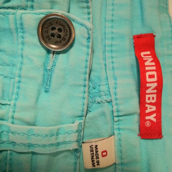 UNIONBAY Shorts Union Bay Womens Turquoise Denim Shorts Poshmark